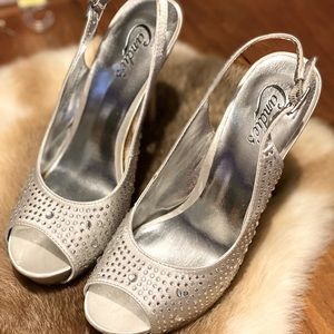 Candie’s platform heels, embellished Shoes
